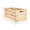Good Wood by Leisure Arts&#xAE; 18&#x22; Wood Crate